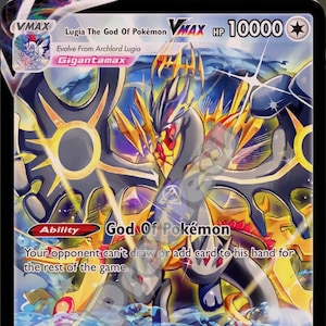 Shadow Lugia ho oh gx charizard gx ex vmax v Pokémon card Orica holographic  Pikachu Pokemon celestial lights custom made