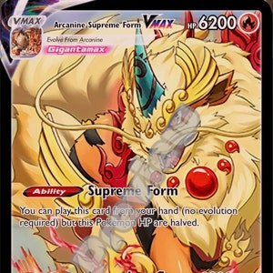 Arcanine Supreme Form VMAX Pokémon-kaart