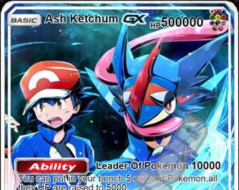 Ash Ketchum Gx pokemon card