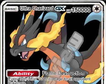 Ultra Charizard gx gmax vmax gigantamax ex pokemon card