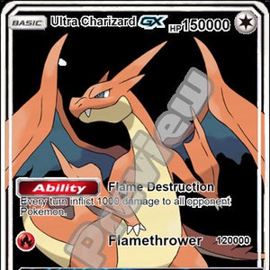 Ultra Charizard Gx pokemon card