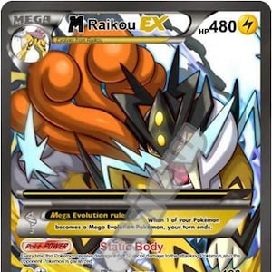 M Raikou Ex Pokémon-kaart