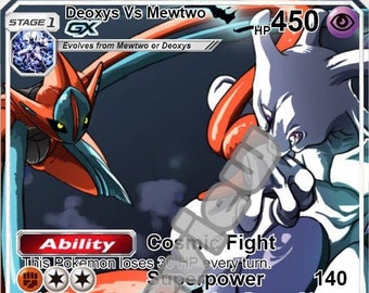 デオキシスvsミュウツーGX ポケモンカード - Etsy 日本