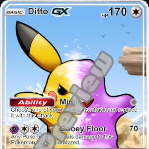 ditto gx pokemon card gold - GG22/GG70 Holo Ultra Rare Pokemon GO Singles Ditto GX Full Art Black