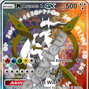 M Arceus Z GX Pokémon-kaart