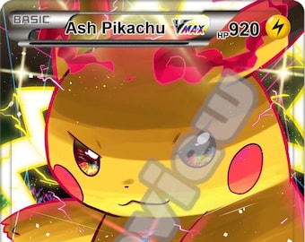 Ash's Gigantamax Pikachu VMAX Card Custom Made -  Norway