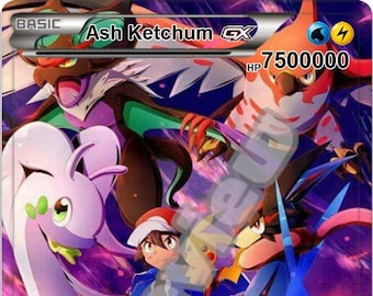 Ash Ketchum Gx pokemon card