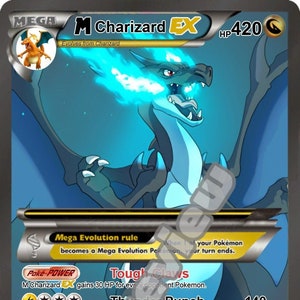 M Charizard Ex Pokemon-kaart