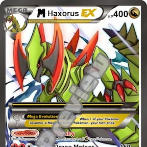 M Haxorus Ex aangepaste kaart