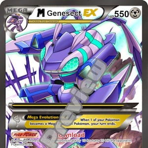 M Genesect EX pokemon kaart