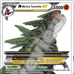 M Mecha Tyranitar Ex Pokémon-kaart