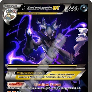 Carte Pokémon M Shadow Lucario GX Gmax Vmax Gigamax Ex