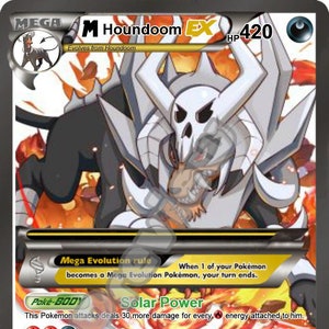 M Houndoom Ex gx Pokemon-kaart