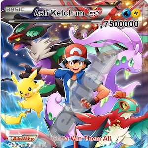 Tarjetas Pokémon Gx de Ash Ketchum