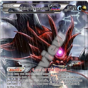 Glanzende Gyarados VMAX Pokemon kaart