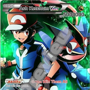 Ash Ketchum VMAX Gx Pokémon-kaart