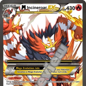 M Incineroar Ex gx Pokemon-kaart