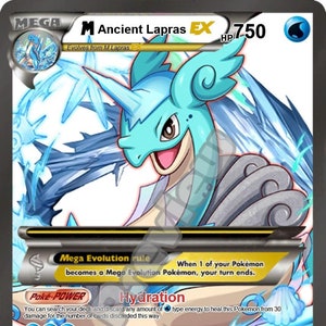 M Ancient Lapras Ex Pokémon-kaart