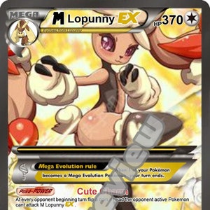 M Lopunny ex pokemon kaart