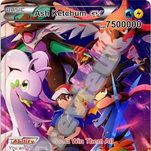 Ash Ketchum Gx Pokemon-Karten