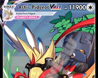 サトシ・ピジョット VMAX gx ポケモンカード - Etsy 日本