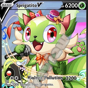 Sprigatito Vmax gx ex Vstar Gx Pokémon kaart