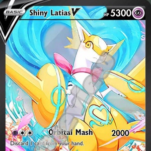 Glanzende Latias V Pokémon-kaart