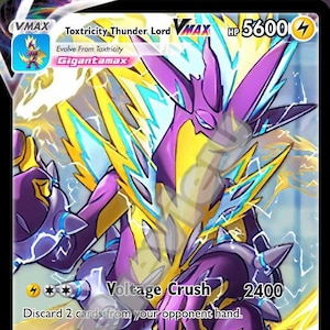 Toxtricity Vmax gx ex Vstar Ash Ketchum Gx pokemonkaart