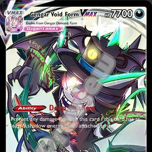 Tarjeta Pokémon Gengar Forma del Vacío VMAX