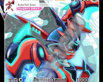 ポケモンカード Scizor VMAX 海外版 Scizor Metal Form VMAX Pokemon Card - Etsy