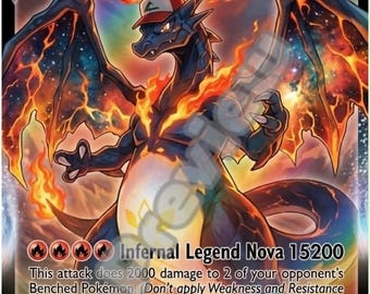 Charizard VMAX Pokemon Card - Etsy
