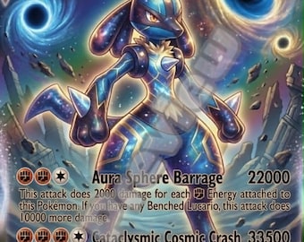 Lucario gx gmax vmax gigantamax ex pokemon card