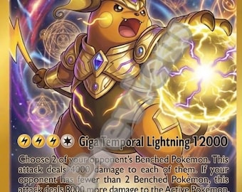 Raichu VMAX Gx Pokemon Card