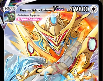 Rayquaza Galaxy Destroyer Ex Gx VMAX pokemonkaart