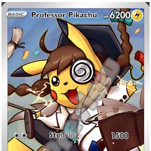 Professor Pikachu Gx Gmax Vmax Gigantamax Ex-Pokémon-Karte