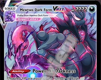 Mewtwo Dark Form VMAX pokemon card