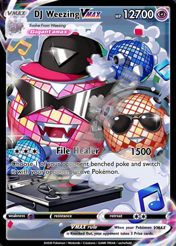 DJ Weezing VMAX Pokemon Card