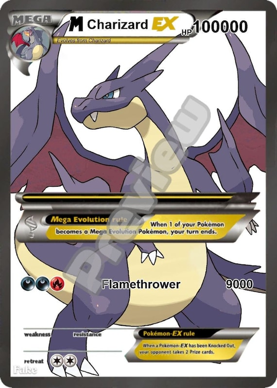 M Charizard Ex Pokemon Card 