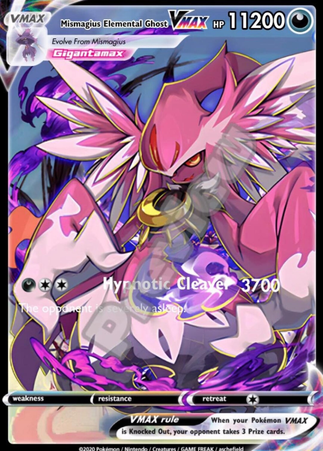 ミスマギウス エレメンタルゴースト VMAX ポケモンカード - Etsy 日本