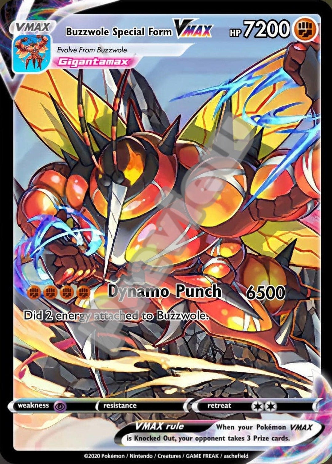 Buzzwole Vmax gx ex Vstar サトシ Gx ポケモンカード - Etsy 日本