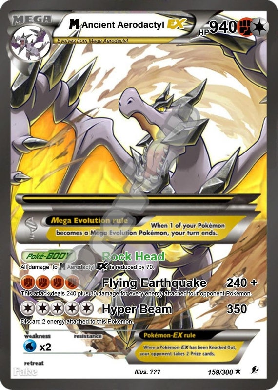 M Ancient Aerodactyl Ex Gx Pokemon Card -  Norway