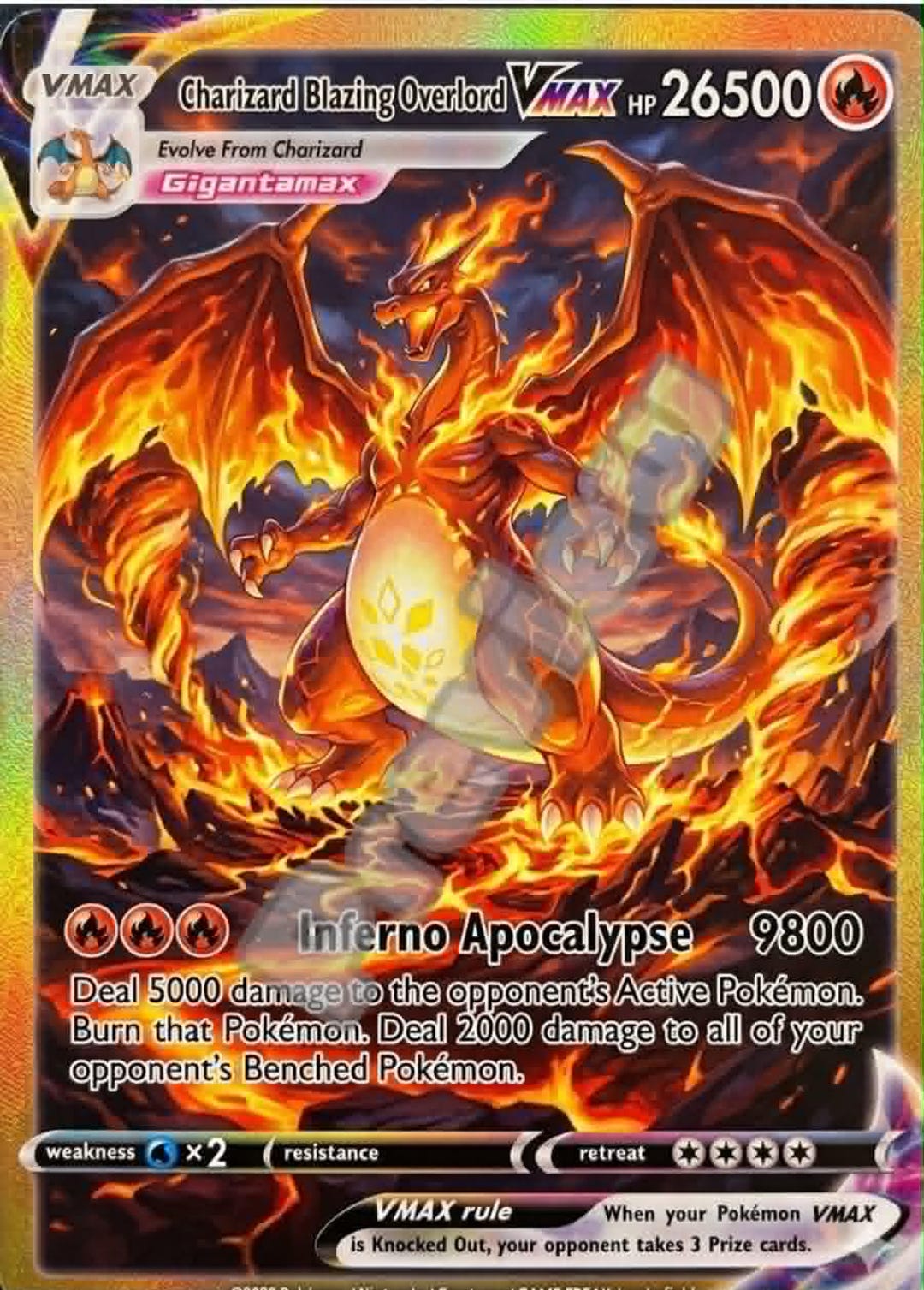 Charizard VMAX Pokemon Card - Etsy Canada
