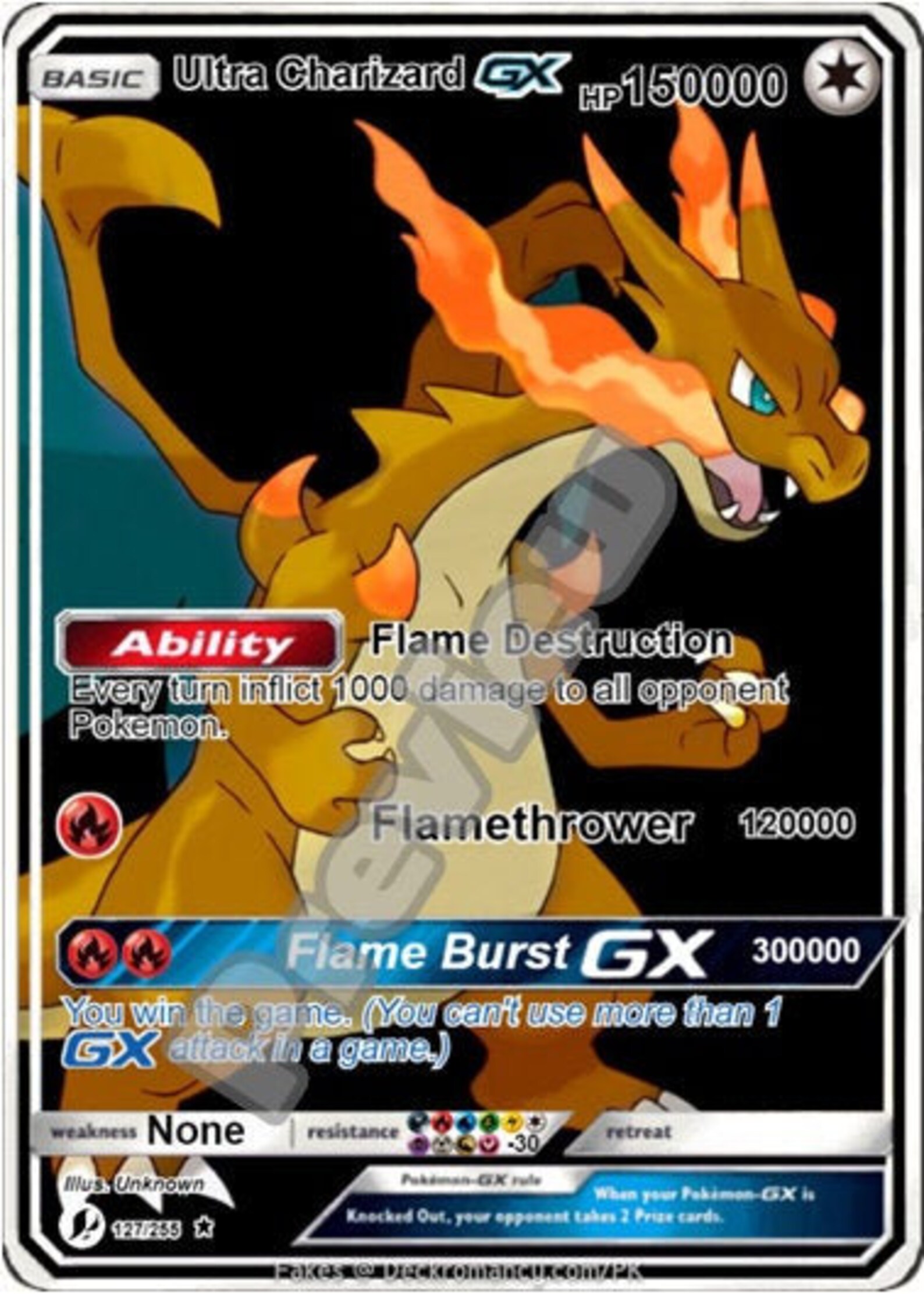 Ultra Charizard Gx Gmax Vmax Gigantamax Ex Pokemon Card Etsy Singapore