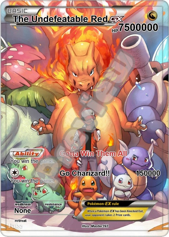 無敵のレッドGXポケモンカード - Etsy 日本