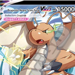 Dragonite Heavy Scale Form VMAX aangepaste kaart