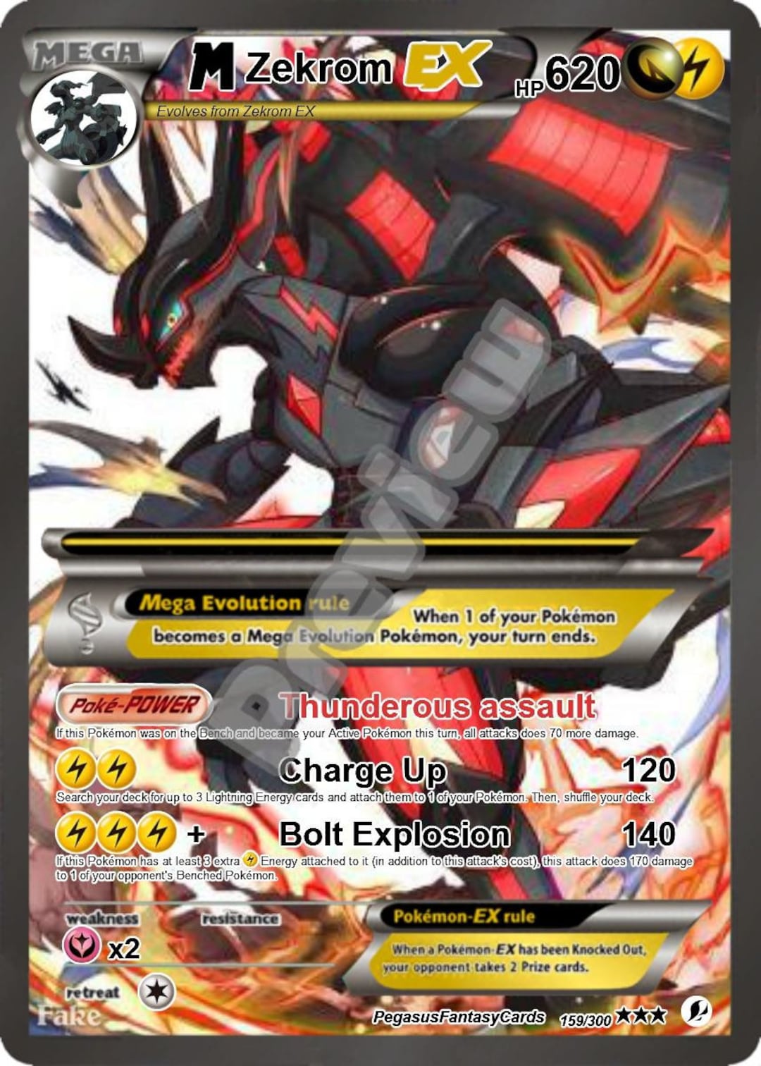 Pokemon Zekrom EX 192