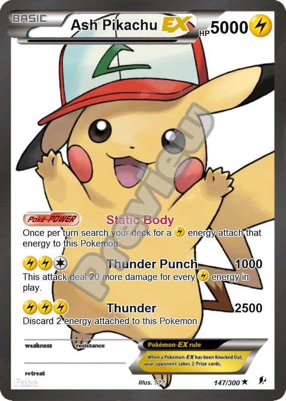 Ash Pikachu VMAX Pokemon Card 