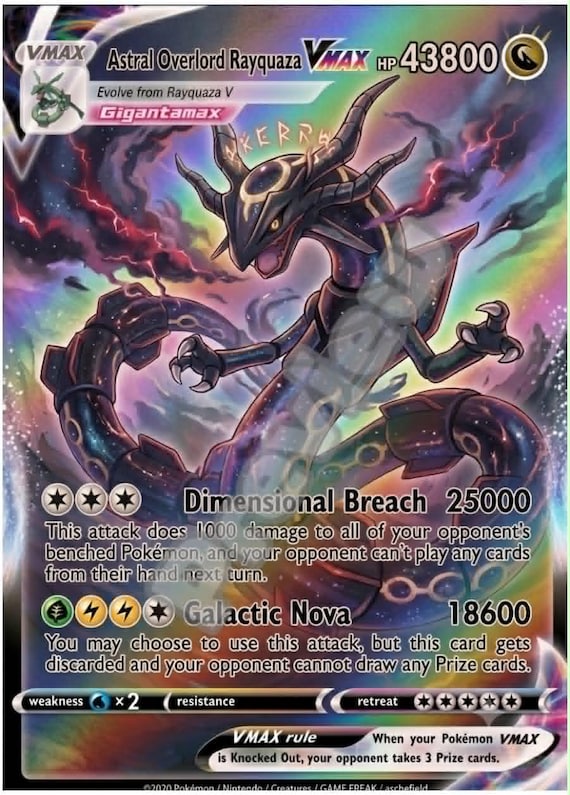 Rayquaza Ex Gx VMAX Pokemon Card - Etsy