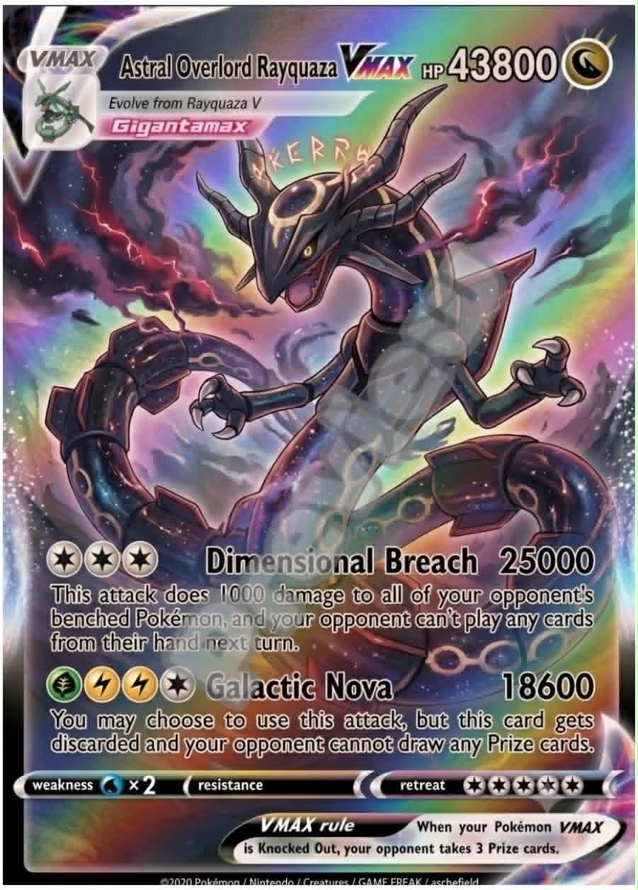 Rayquaza Ex Gx VMAX Pokemon Card - Etsy