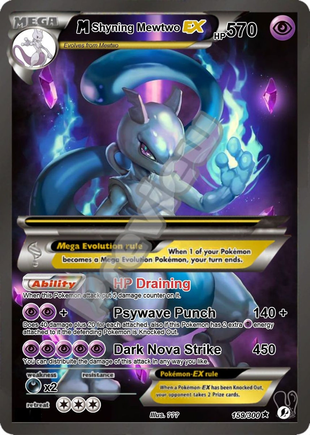 pokemon mewtwo card